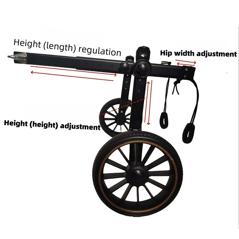 Silla de ruedas para perros patas traseras ajustable grandes y mayores - imagen 4