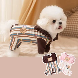Mono cuatro patas invierno perros oso polar rayas pequeños medianos