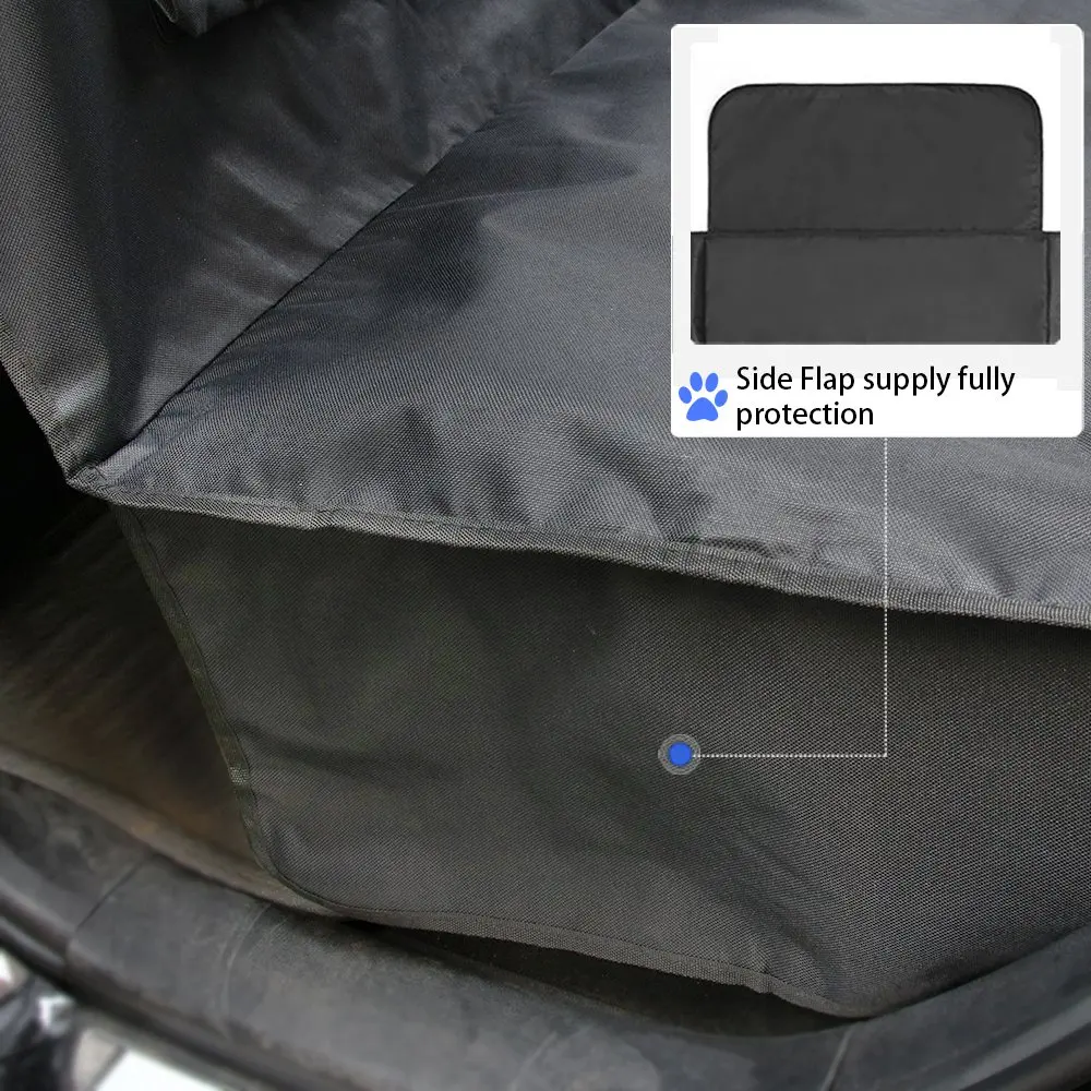 Funda de asiento de coche para perros, Protector impermeable para asiento trasero de mascotas, para excursiones, coches, camiones y SUV - imagen 4