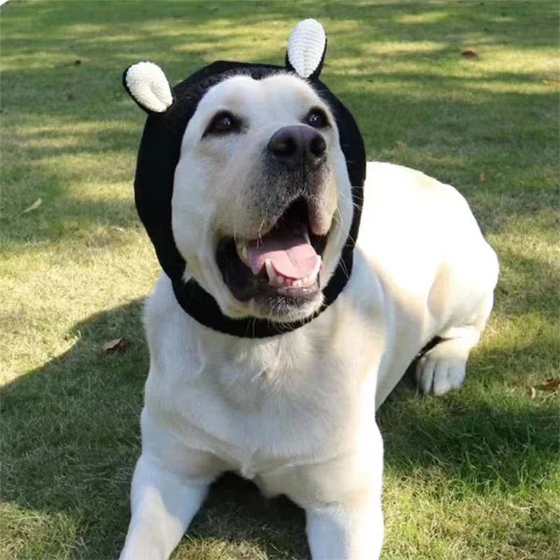Gorro de punto Kawaii para perros medianos y grandes, accesorios para perros, suministros para mascotas al aire libre, Labrador, Bulldog Francés, sombreros para Otoño e Invierno - imagen 5