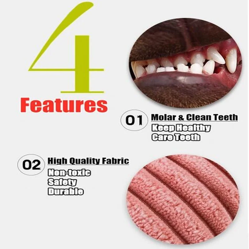 Juguetes de pana para perros, juguete de peluche con forma de Animal, masticable chirriante, resistente a mordeduras, accesorios para mascotas, suministros para perros pequeños y grandes - imagen 3