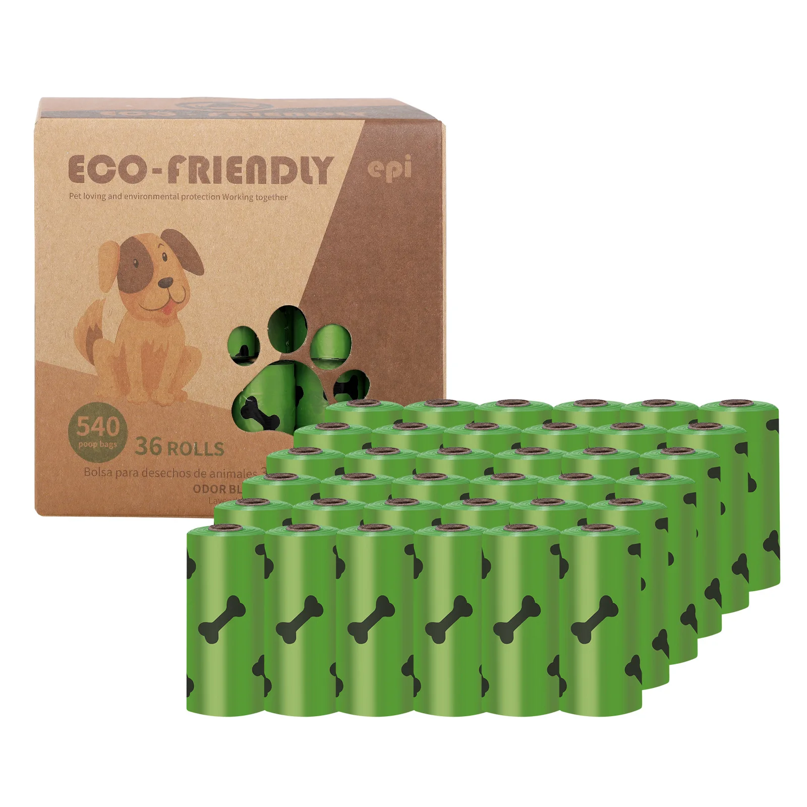 Bolsa de basura biodegradable EPI para mascotas, bolsas para excrementos de perros, dispensador de bolsas para excrementos de perros, suministros de limpieza para perros, productos para perros - imagen 5