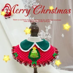 Bufanda de invierno para mascotas, Collar rojo de Navidad para gatos, corbata para árbol de Navidad, decoración para mascotas, ropa para perros pequeños, ropa para cachorros