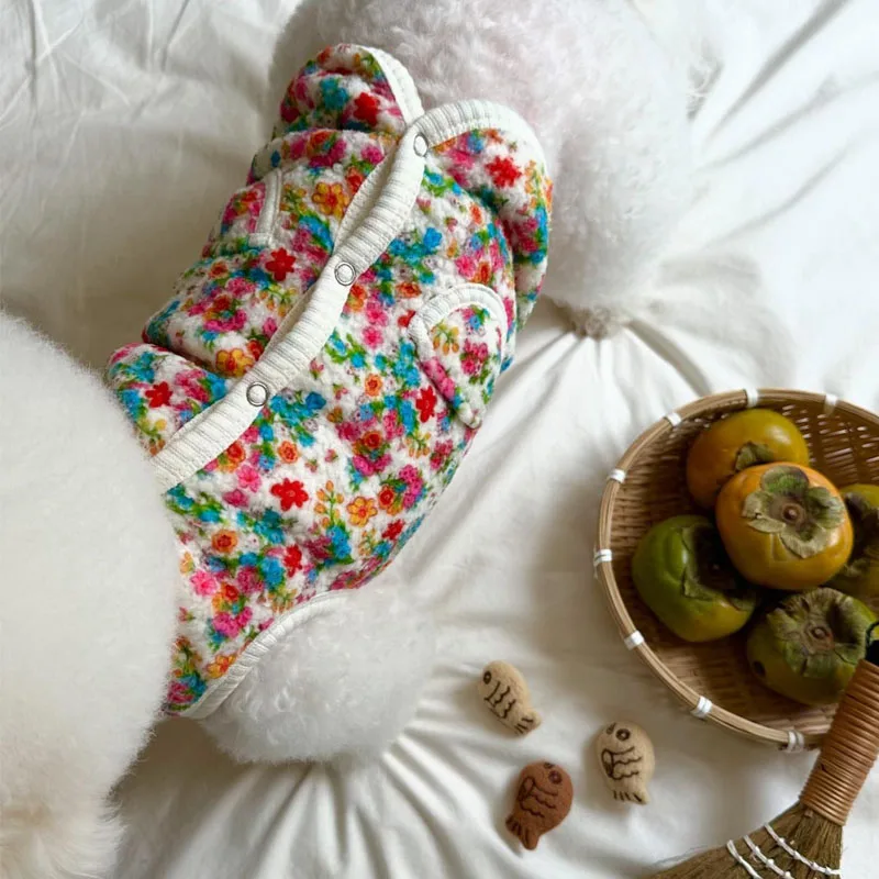 Abrigo cálido de invierno para perros, ropa interior de lana en blanco y negro, disfraz sin mangas para perros pequeños, chaqueta chaleco para mascotas Chihuahua Yorks - imagen 4