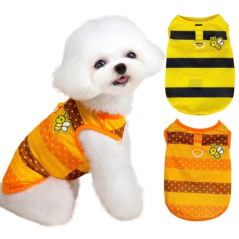 Ropa de verano para perros pequeños, ropa para Chihuahua, caniche, cachorro, camisa transpirable para perros, chaleco para gatos y mascotas - imagen 5
