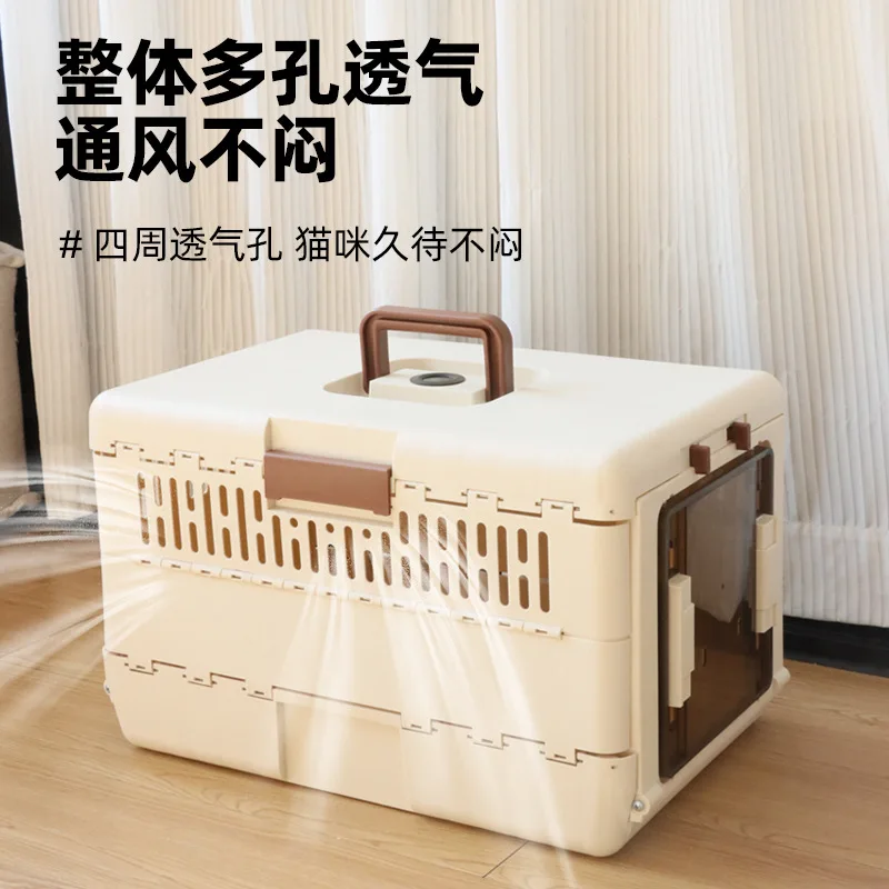 Transportadora plegable para gatos y perros – Transpirable apta avión - imagen 4