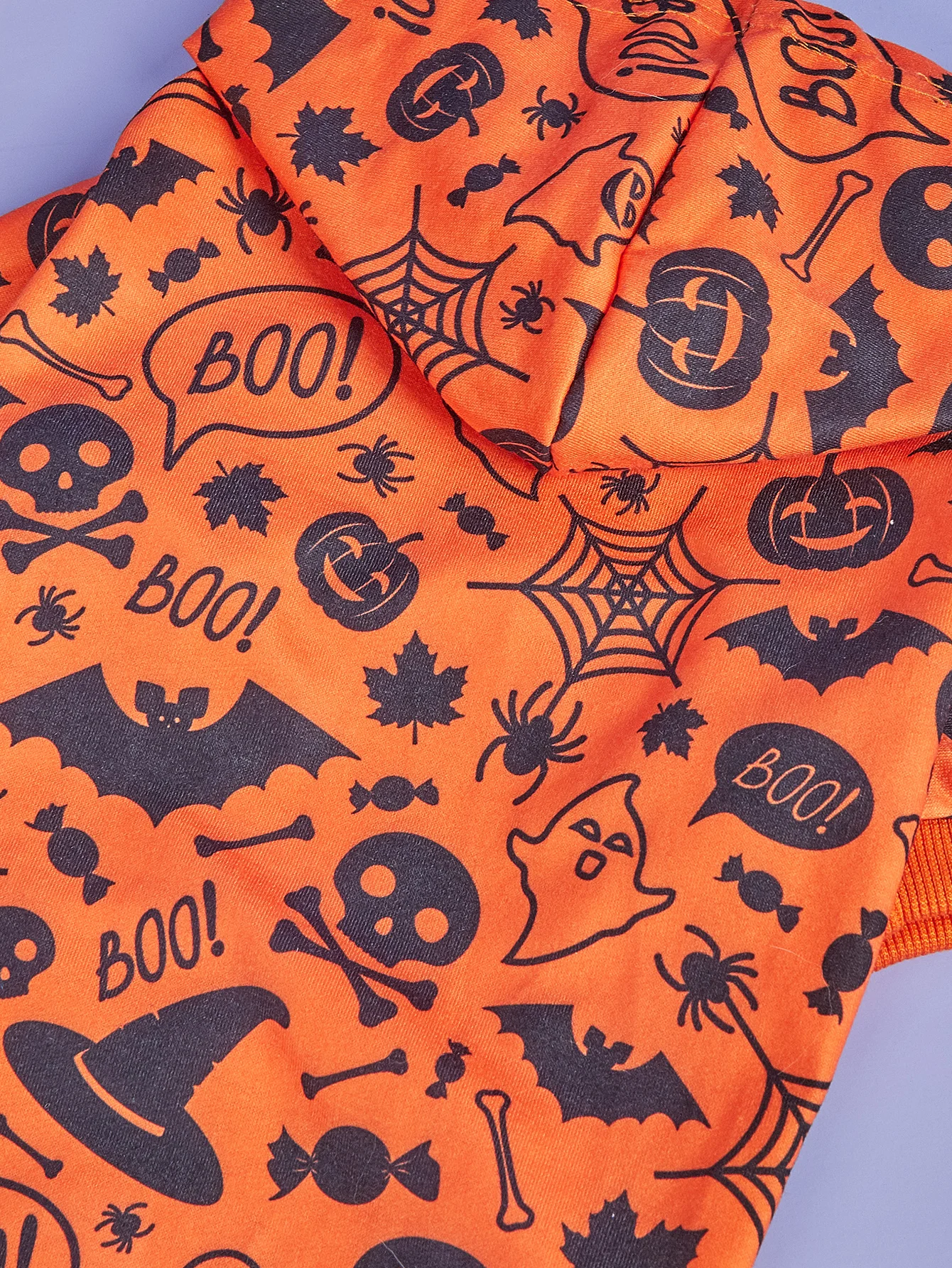 Disfraz de Halloween para perro, ropa de vacaciones para perros pequeños, Sudadera con capucha de araña de calabaza divertida para mascotas, traje de hueso de gato - imagen 5