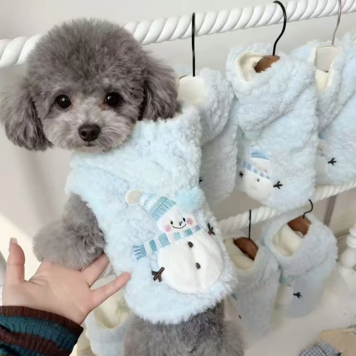 Sudadera de lana con capucha – Abrigo para gato y perro pequeño - imagen 4