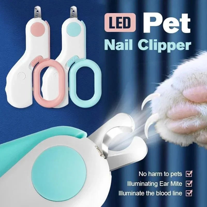 Cortauñas profesional para mascotas con luz LED, cortaúñas para mascotas, tijeras de aseo para perros pequeños, tijeras para gatos, accesorios para perros - imagen 2