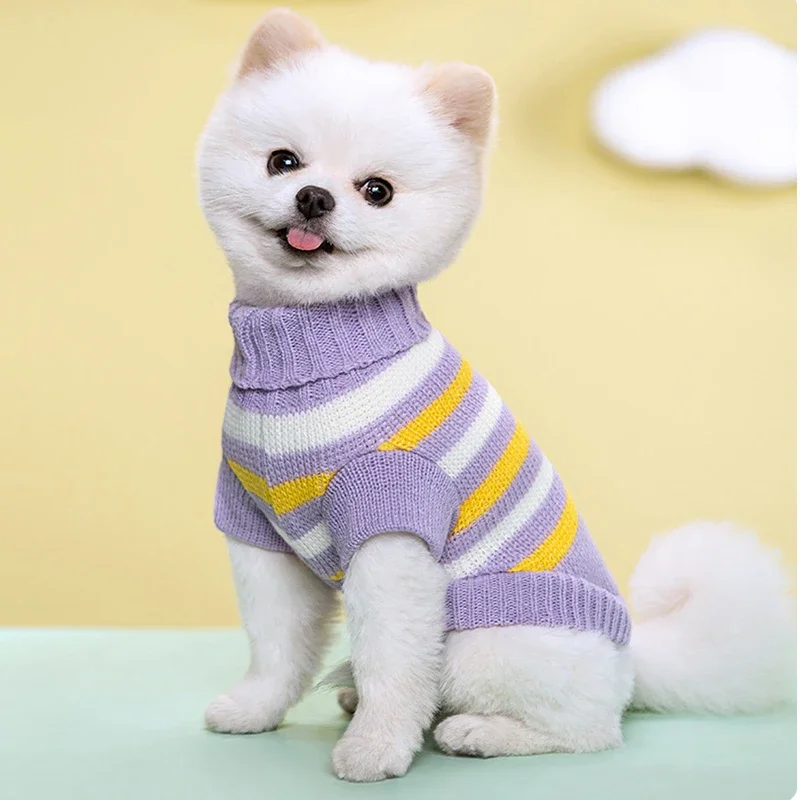 Suéter de punto cálido de invierno para mascotas: jersey acogedor para perros y gatos pequeños, que incluye Chihuahua, Bulldog Francés, Schnauzer, Yorkie - imagen 4