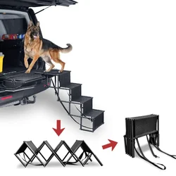 Rampa plegable para perros cuatro escalones antideslizante coche SUV
