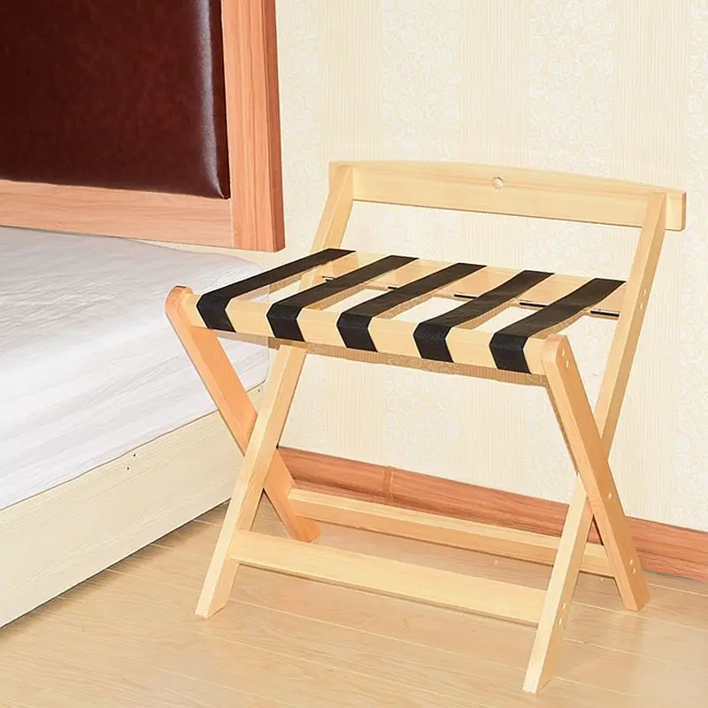 Estante plegable en madera maciza para accesorios de gatos y perros