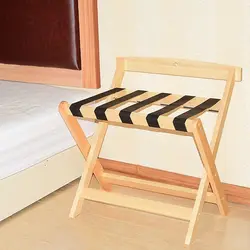 Estante plegable en madera maciza para accesorios de gatos y perros