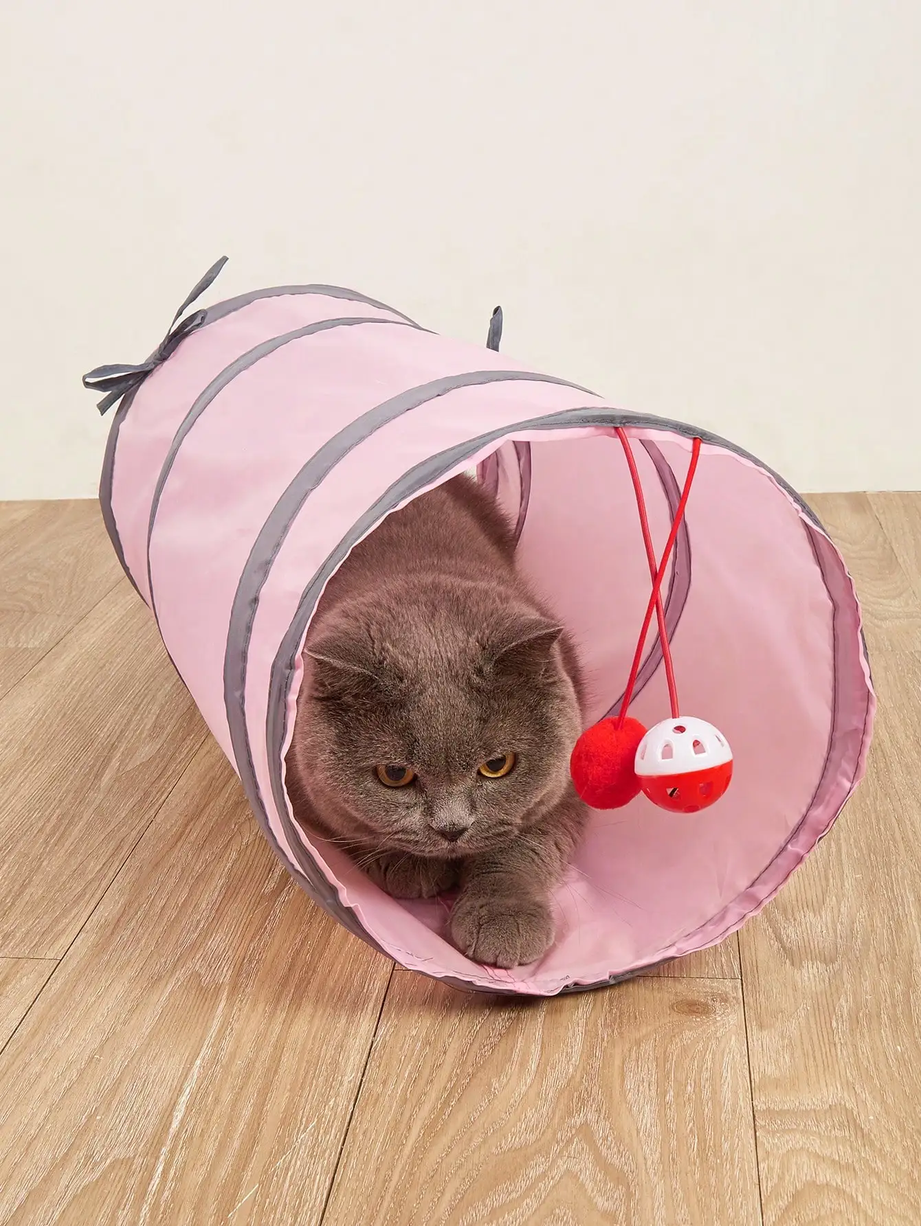 Túnel de juego plegable para gatos – Armado rápido y almacenaje cómodo - imagen 2