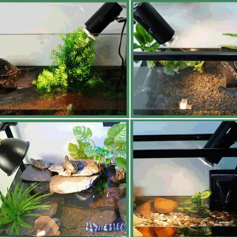 Lámpara UV para reptiles, Bombilla calefactora para tortugas, lagarto, hámster, controlador de temperatura, accesorios para reptiles, suplemento de calcio, 25W/50W/75W - imagen 4