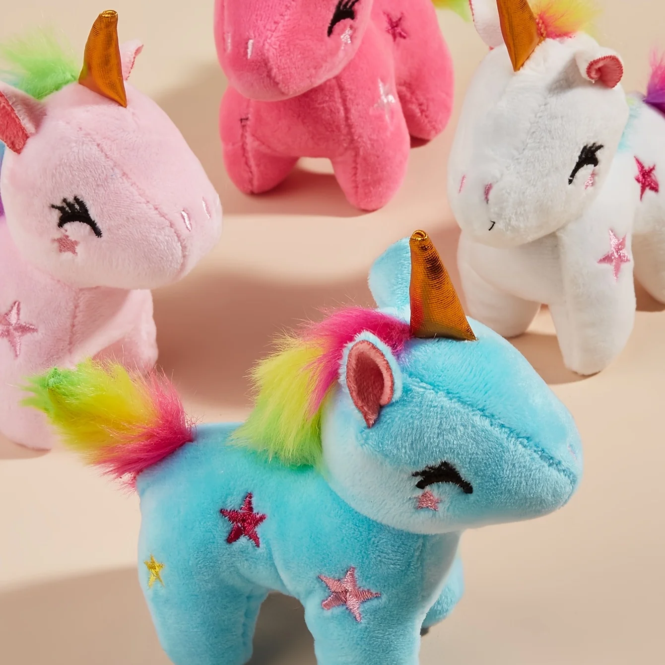 Juguete de peluche con forma de unicornio de Color aleatorio para perros, juguete interactivo para rechinar y limpiar los dientes, 1 ud. - imagen 4