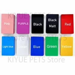 Etiqueta para perro aluminio grabada láser varios colores