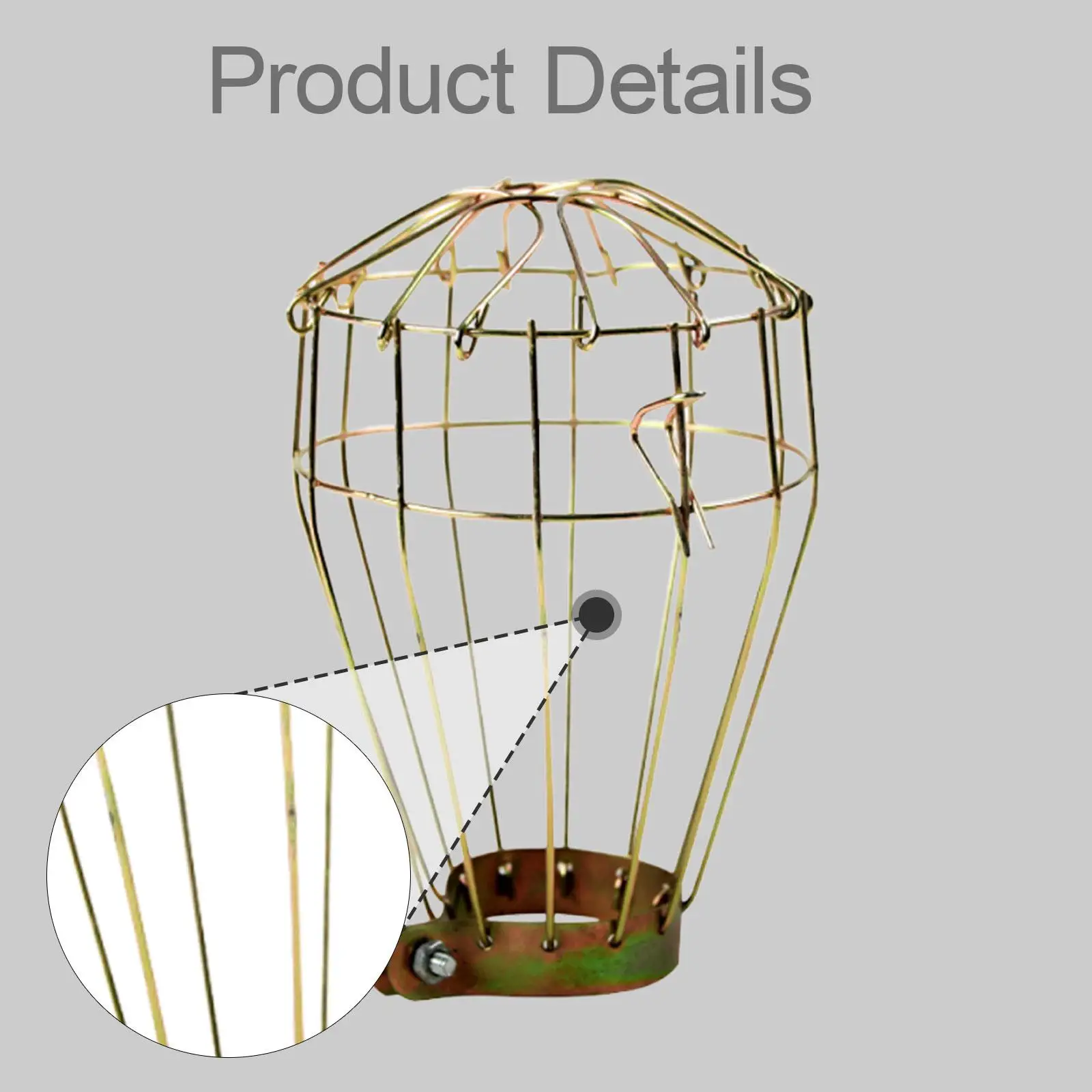 Lámpara de calor para reptiles, protector de malla, protector de luz antiquemaduras, pantalla de hierro para tortugas, pollitos, jaula para pájaros - imagen 5