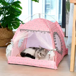 Nido semicerrado universal para gatos y perros – Flores de verano