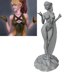 Kit de figura de resina 1/24 – Miniatura decorativa DIY sin montar