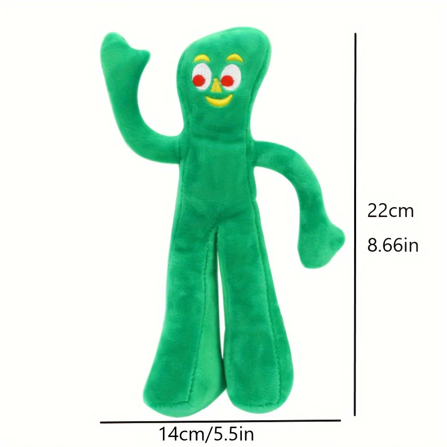 Juguete para perros con chirrido de peluche de dibujos animados verdes, tela duradera, raza media recomendada, sin necesidad de batería, 1 ud. - imagen 2