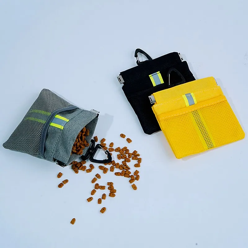 Dispensador de bolsas para excrementos de perros, soporte portátil para bolsas de excrementos de perros, bolsas de aperitivos multifuncionales para perros que caminan, bolsas de aseo para entrenar - imagen 4