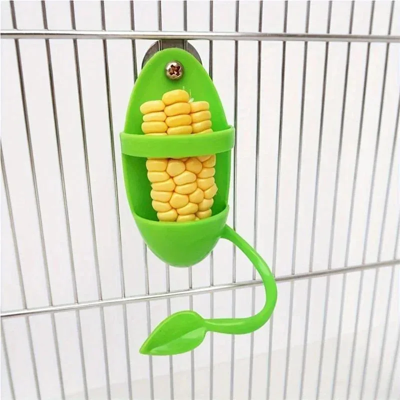Soporte de espiga para pájaros, soporte de alimentación para jaula de pájaros, frutas y verduras, soporte para espiga para loros, periquitos, cacatúa, 1 Uds. - imagen 5