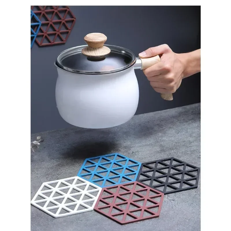 Mantel de mesa de silicona Vintage, posavasos para platos calientes, soportes multifuncionales para ollas, almohadillas resistentes al calor para Cocina - imagen 3