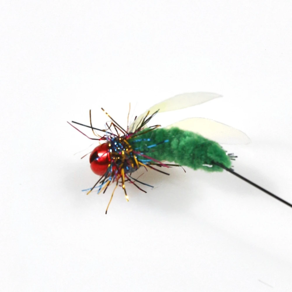 Juguete varita para gatos: insectos simulados cabezas intercambiables - imagen 2