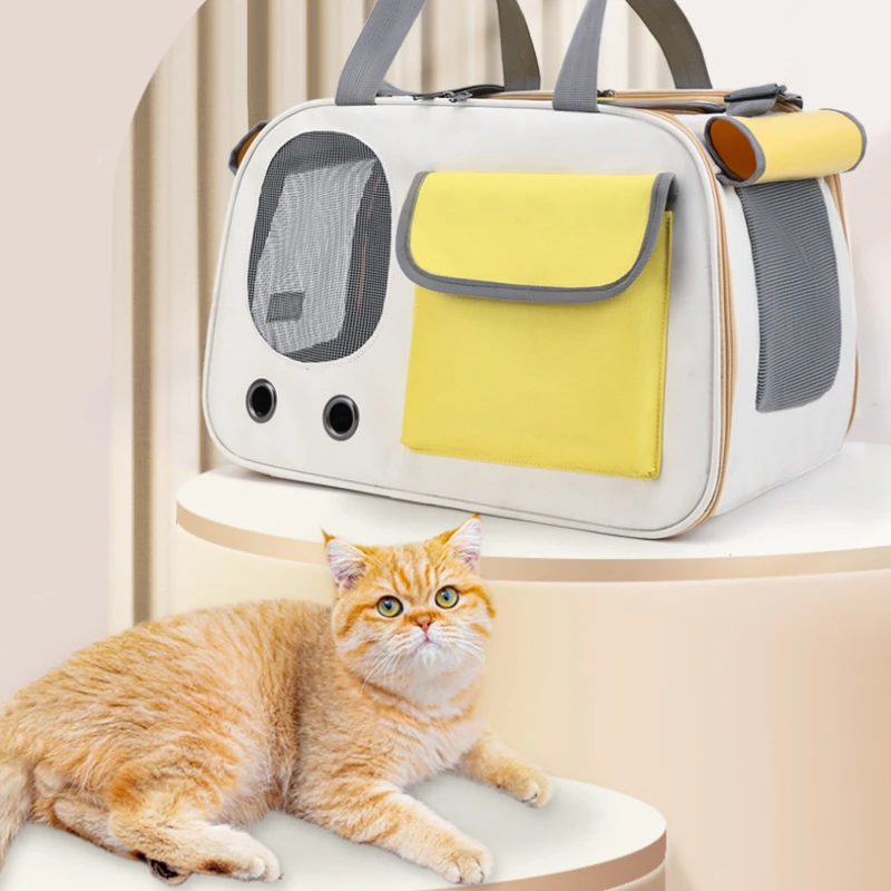 Bolsa de transporte bandolera para gatos y perros – Gran capacidad - imagen 5