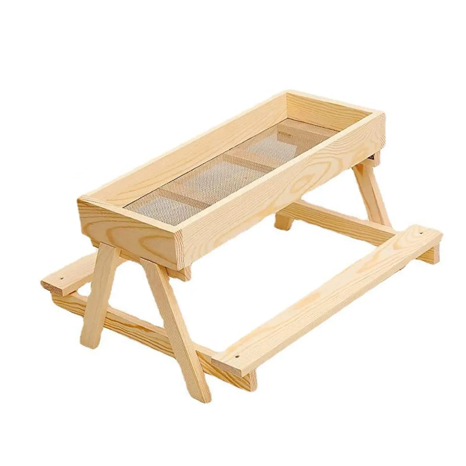 DIY Wooden Chicken Table Feeder Kit Sturdy Duck Feeder for Wild Bird
