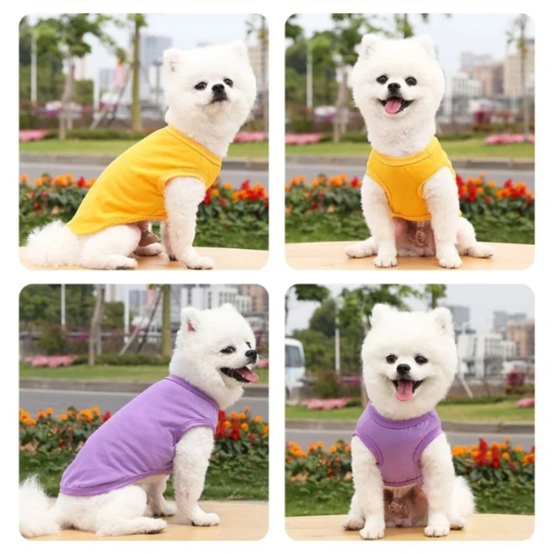 Camiseta sin mangas suave y transpirable para mascotas, chaleco sin mangas de verano para perros y gatos, camiseta ligera para cachorros, ropa cómoda para mascotas - imagen 3