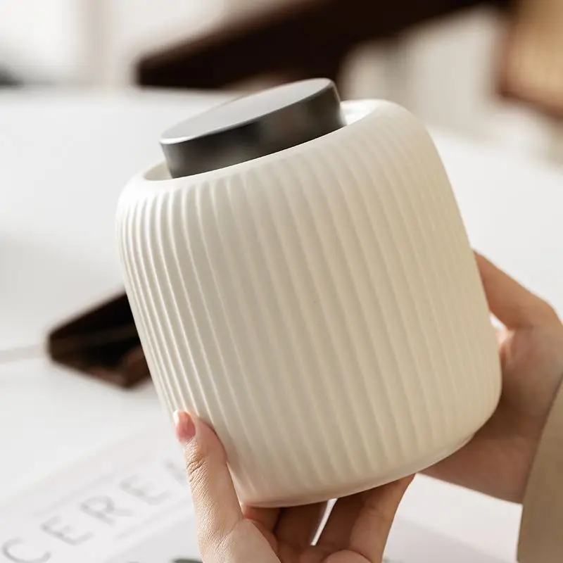 Urna sellada de cerámica para mascotas, tanque de almacenamiento de Metal de doble cubierta, a prueba de humedad, Mini urna para cenizas, urna funeraria para animales - imagen 3