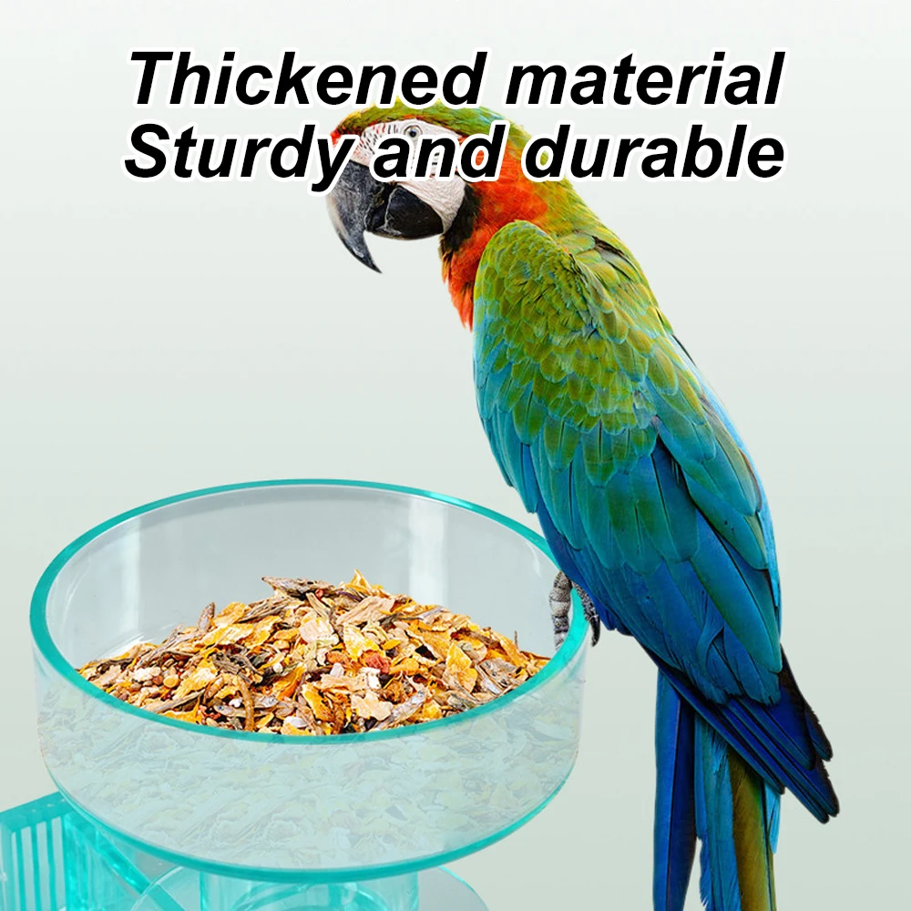 1 PC Quick Lock Bird Cage Bath Multifunctional Bird Feeder Hanging Foraging & Bathing Cup for Pet Birds Parrots Cage Accessories - imagen 4