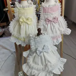 Vestido de encaje para mascotas: disfraz para perros y gatos
