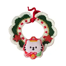 Collar de punto festivo para gatos – Cómodo y suave