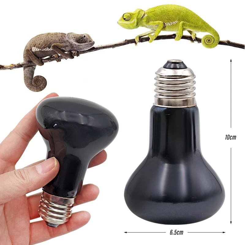 Lámpara de calefacción para mascotas, luz nocturna de calor para reptiles y serpientes, lámpara de serpiente anfibia, bombilla de calor para reptiles, luz UV AC220-240V - imagen 4