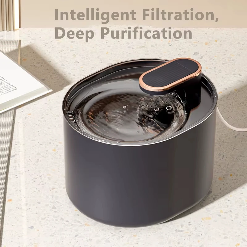 Fuente de agua automática para gatos de 3L, bebedero recircular con hilo para mascotas y gatos, dispensador de agua USB de gran capacidad, accesorios para gatos - imagen 2