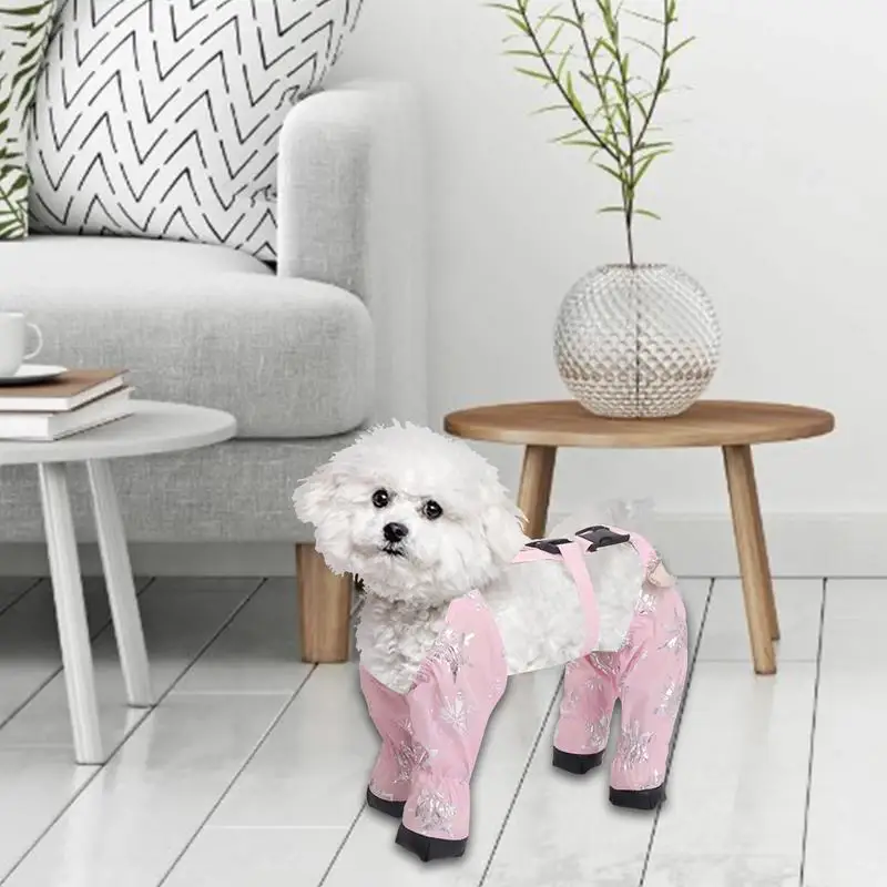 Botas impermeables para perros y gatos, zapatos para perros grandes y medianos, botas de nieve para el día de la nieve, Invierno - imagen 5