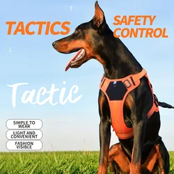 Arnés ajustable para perro grande con reflectante, ideal para salidas