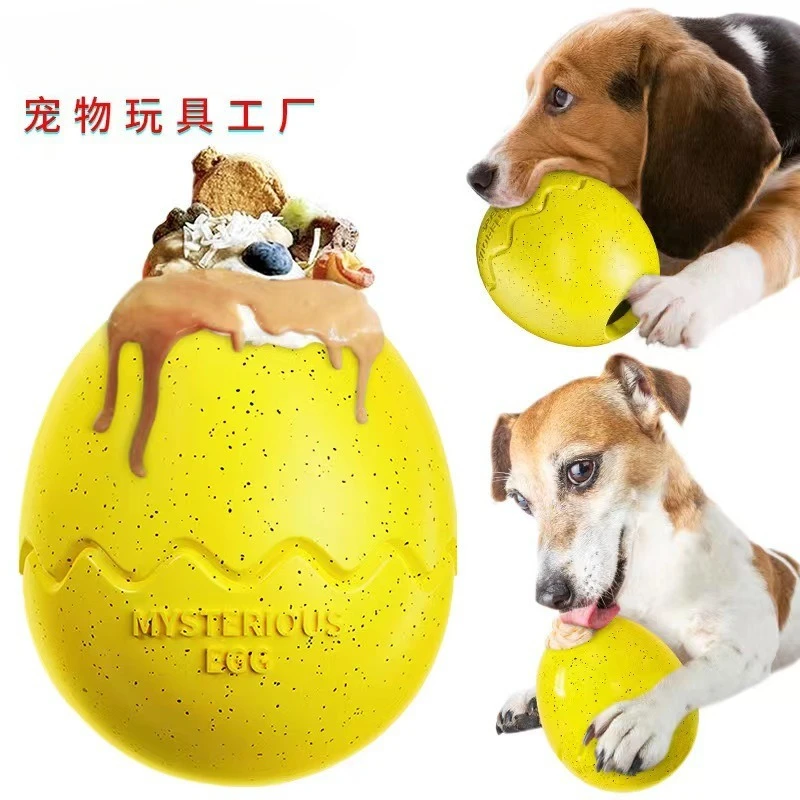 Huevo dinosaurio dispensador de golosinas para perro – Comida lenta - imagen 3