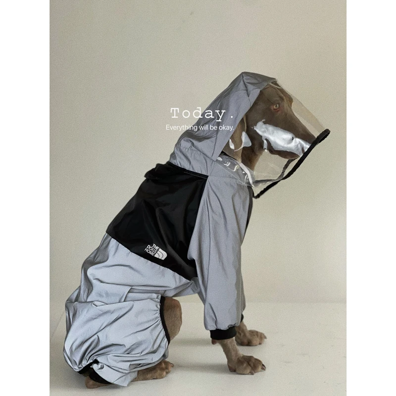 Chubasquero impermeable para perros, chaqueta de lluvia para Golden Retriever, Labrador, Doberman, ropa para mascotas al aire libre para medios, perros grandes
