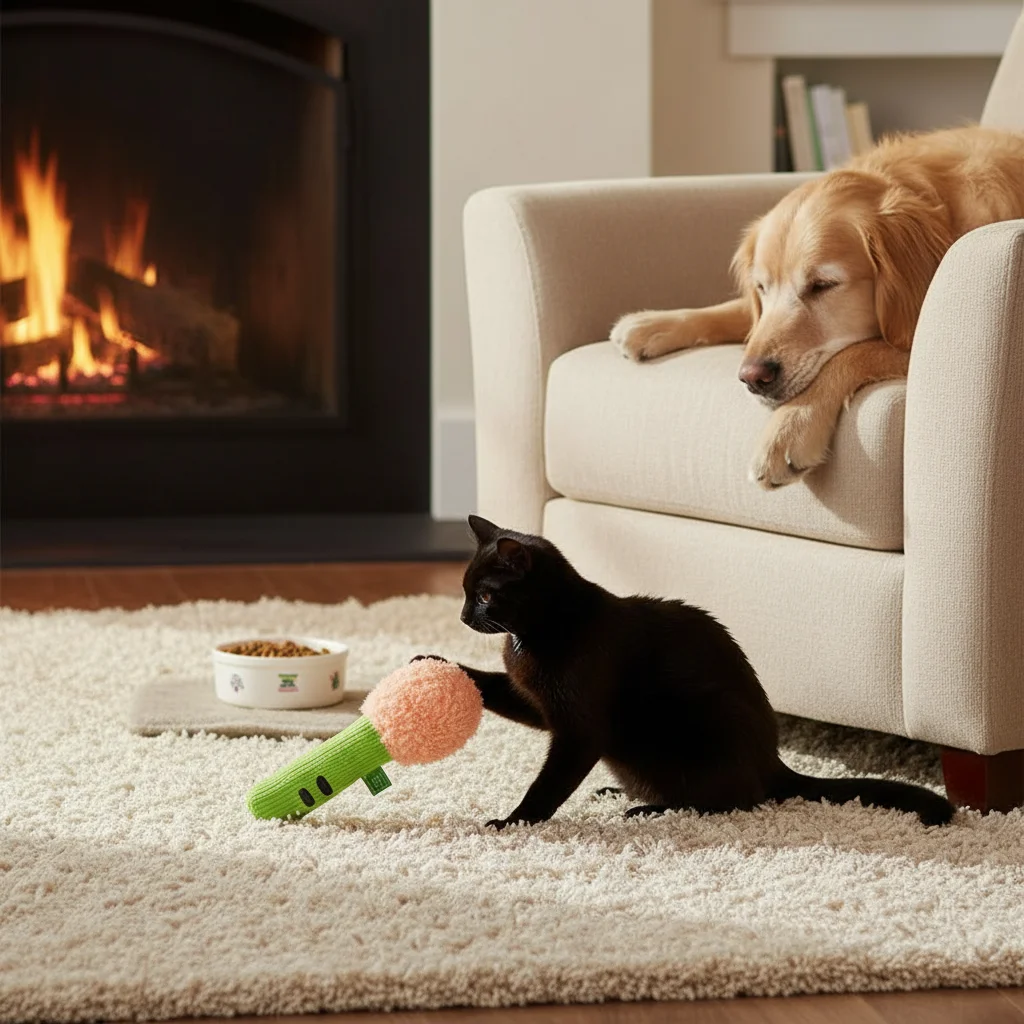 Varita interactiva arrugada para gatos, juguete autoadhesivo para dentición, palo para masticar para gatitos, papel con sonido, Teaser para gatos, suministros para mascotas - imagen 4