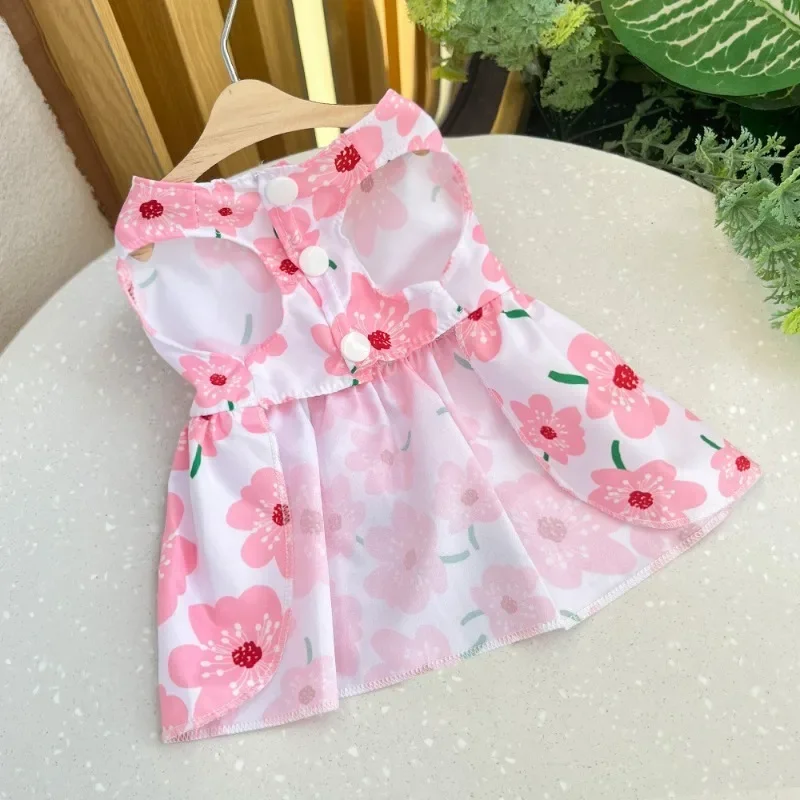 Vestido de princesa para perro y Chihuahua, falda de gatito, lazo de encaje para perros pequeños y medianos, primavera y verano - imagen 5