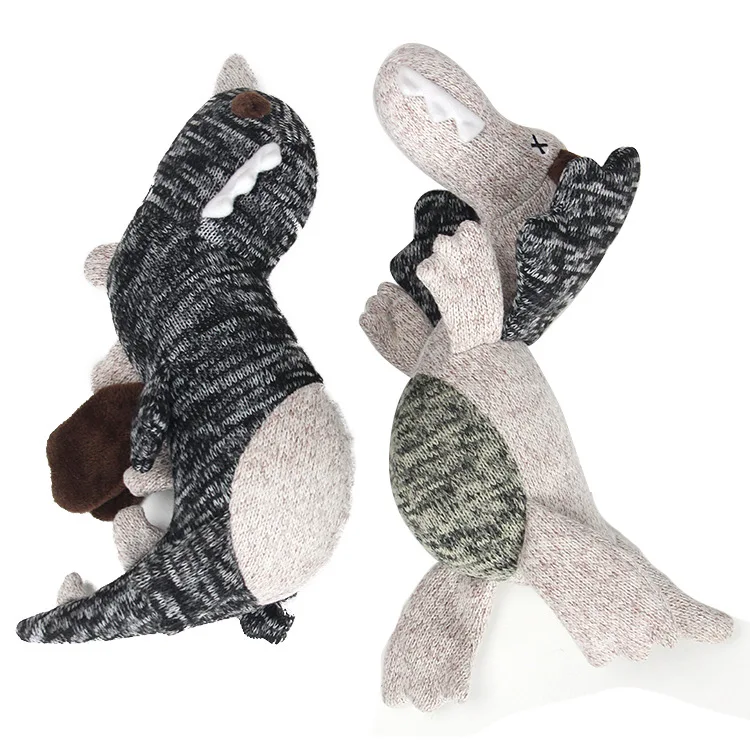 Juguetes con sonido para morder mascotas, juguete de peluche de punto suave, entrenamiento interactivo, molienda de dientes, juguete para perros, accesorios para perros, juguetes para perros pequeños - imagen 5