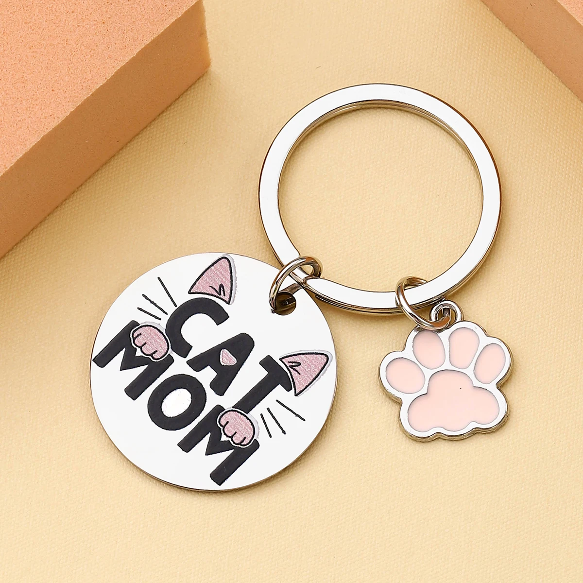 Llavero de regalo Cat Mom: ideal para el día de la madre, Navidad, Acción de Gracias y cualquier día festivo, perfecto para dar a los amigos - imagen 4
