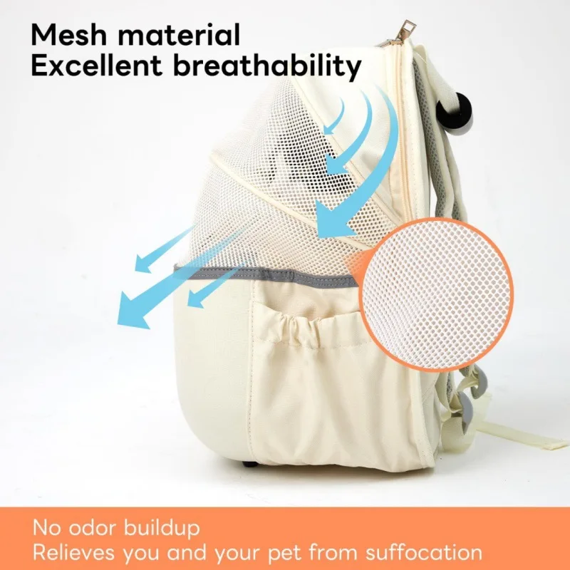 Mochila transportín cápsula transpirable espaciosa para gatos y perros - imagen 5