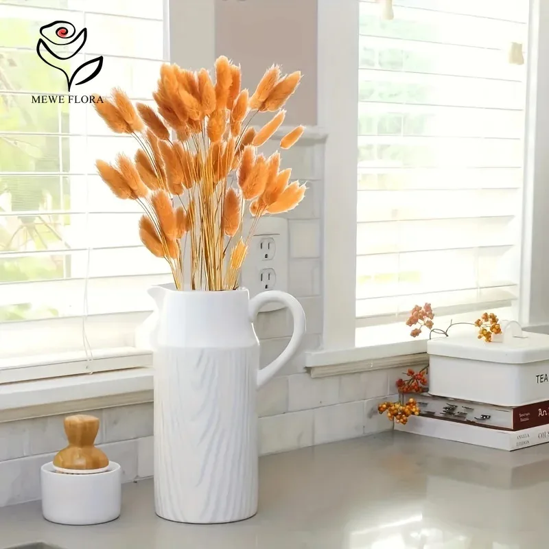 Adornos de acuario de hierba de cola de conejo seca Natural, decoración de pecera de otoño, paisaje subacuático DIY para el jardín del hogar, 60 uds.