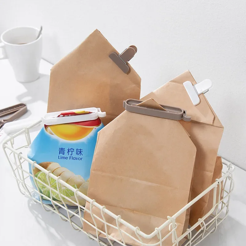 8 unids/set Clip de sellado de cocina portátil almacenamiento de aperitivos de alimentos Clip de sellado bolsa de aperitivos Clip de conservación de alimentos accesorios de cocina - imagen 3