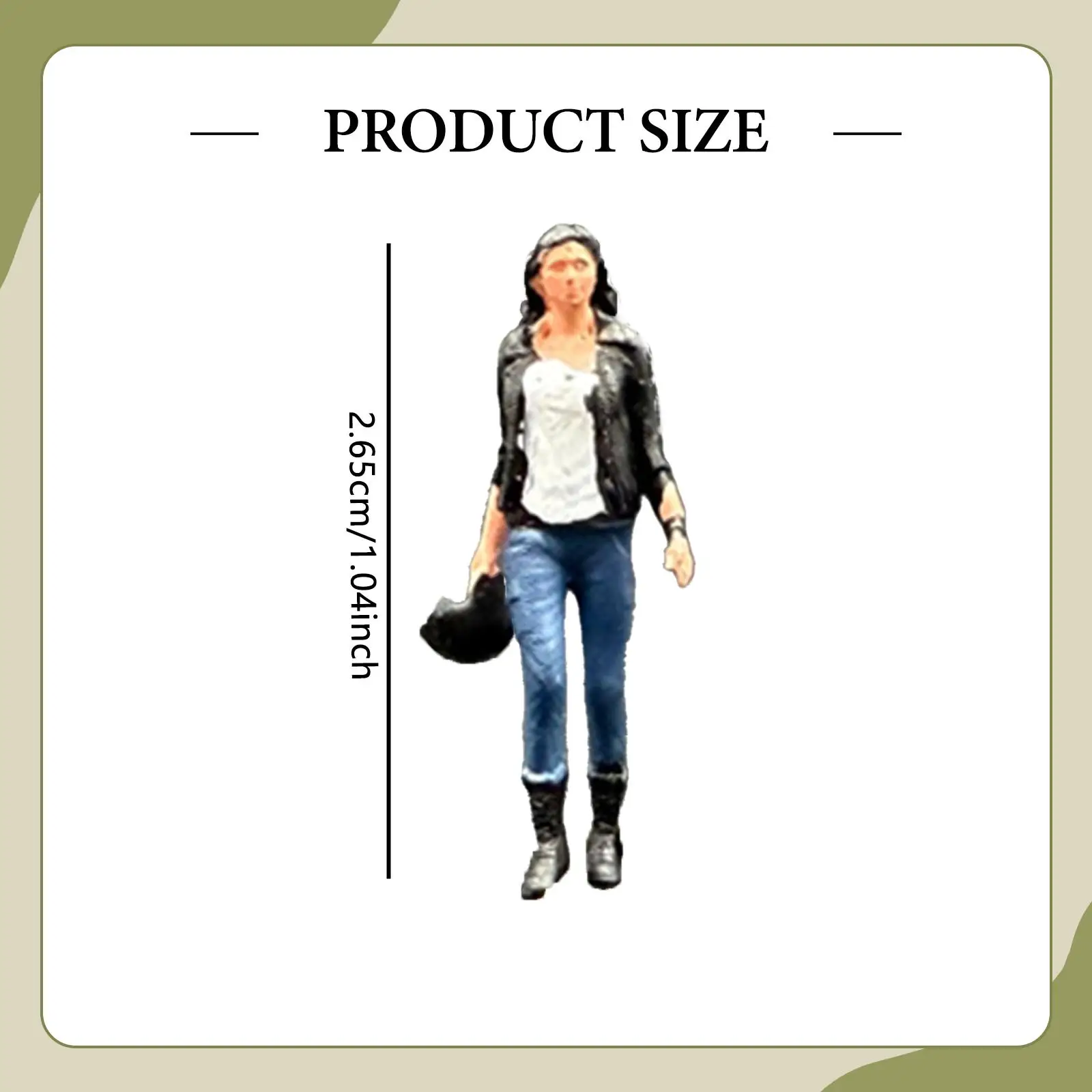 1/64 Miniature Figure, Mini-Person Figure, Motorcycle, Girl, Photography Prop, 1/64 Miniature Figure, Mini-Person Figure, Motorcycle, Girl, Photography Prop,